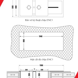 Chậu rửa chén ENC1