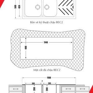Chậu rửa chén BEC2