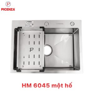 Chậu rửa bát 1 hố Handmade HM 6045 Luxury SUS 304 - Picenza