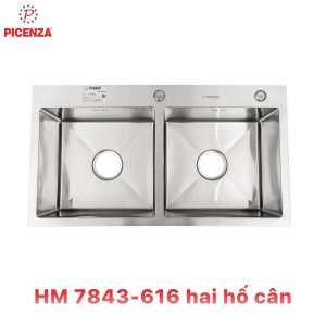 Chậu Handmade 2 hố cân HM 7843-616
