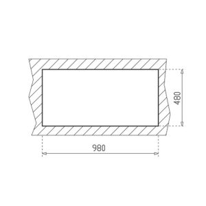 Chậu rửa lắp nổi - 2½ hộc rửa - Classic 2½B
