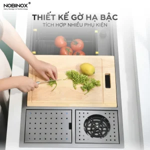 CHẬU RỬA BÁT 1 HỐ NOBINOX LUMIA NJ511B