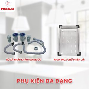 Chậu Handmade 2 hố lệch HM 7843-615
