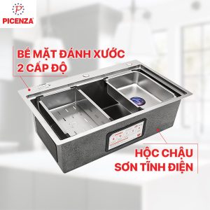 Chậu rửa bát Handmade 1 hố HM 7646 Picenza