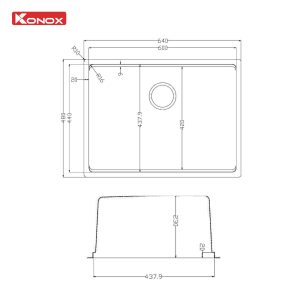 Chậu rửa bát phong cách Nhật bề mặt mịn Tari 6448SM