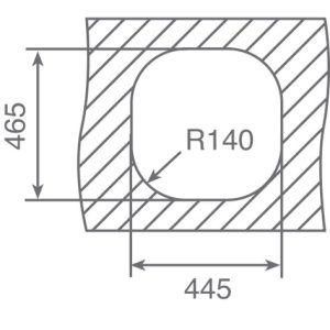 Chậu rửa lắp nổi - 1 hộc rửa - Stylo 1B