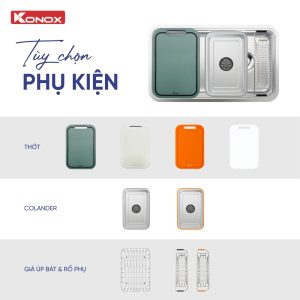 Chậu rửa bát chống xước (phiên bản cá nhân hóa) Tari Smart 8047PP