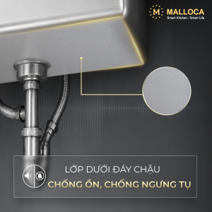 Chậu rửa chén 1 hố Inox 304 kích thước 44 cm - lắp âm hoặc lắp nổi