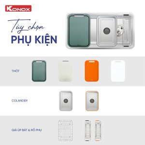 Chậu rửa bát chống xước (phiên bản cá nhân hóa) Tari Smart 8847PP