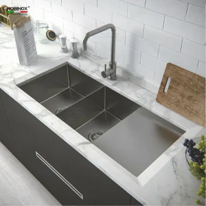 CHẬU RỬA BÁT 2 HỐ NOBINOX LIKEN NL748