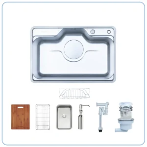 CHẬU RỬA BÁT 1 HỐ NOBINOX LIKEN NL724D