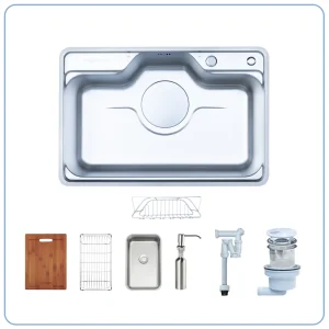 CHẬU RỬA BÁT 1 HỐ NOBINOX LIKEN NL725D