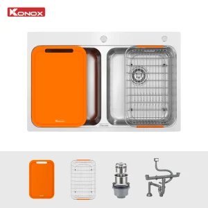 Chậu rửa bát 2 hố cân R50 Tari 7851TD