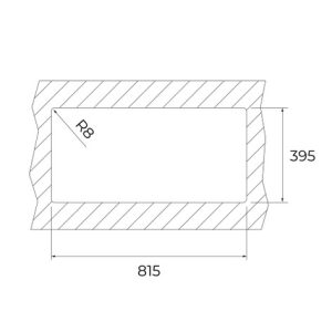Chậu Inox lắp âm - 2 hộc rửa - BX R10 2B 860 BW