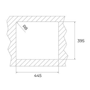 Chậu Inox lắp âm - 1 hộc rửa - BX R10 45.40