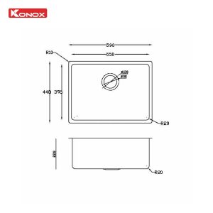 Chậu rửa bát Turkey Sink Neron 590U
