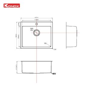 Chậu rửa bát Turkey Sink Neron 600T