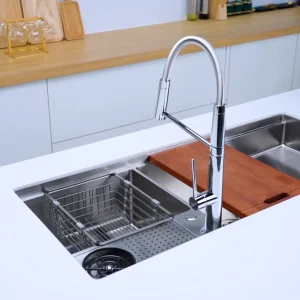 CHẬU RỬA BÁT 2 HỐ NOBINOX RAZIA NJ577