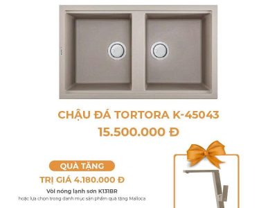 Chậu Rửa Chén Đá MALLOCA TORTORA K-45043 Màu Đất