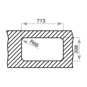 Chậu rửa lắp âm - 2 hộc rửa - BE 2B 785