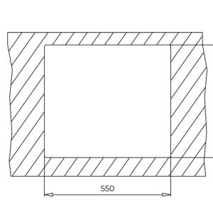 Chậu đá lắp nổi - 1 hộc rửa - ForSquare 50.40 TG