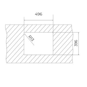Chậu rửa PureClean lắp âm - 1 hộc rửa - FlexLinea RS15 50.40 M-XT 1C