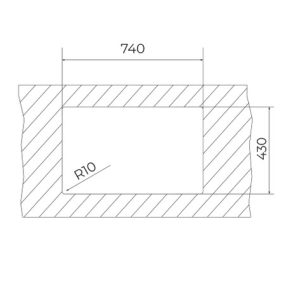 Chậu rửa inox - 1 hộc rửa - FlexLinea RS15 71.40 PureClean