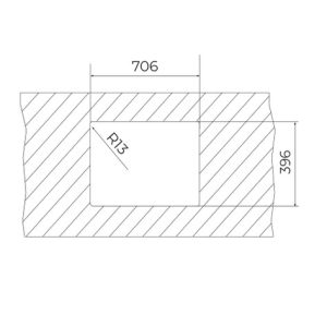 Chậu rửa inox - 1 hộc rửa - FlexLinea RS15 71.40 PureClean