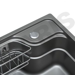 Bồn rửa chén 1 hố to phủ nano màu titan GST1178