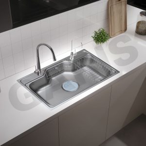 Chậu rửa bát 1 hố to kiểu nhật GST1180