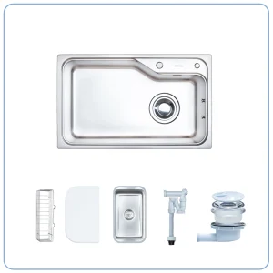 CHẬU RỬA BÁT 1 HỐ NOBINOX HARI PLUS 8250R