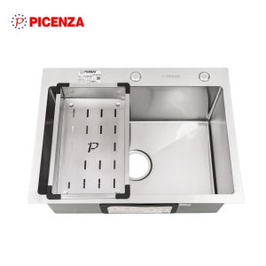 Chậu rửa bát 1 hố Handmade HM 6045 Luxury SUS 304 - Picenza