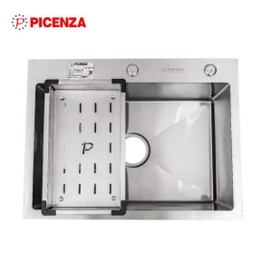 Chậu rửa bát 1 hố Handmade HM 6045 Luxury SUS 304 - Picenza