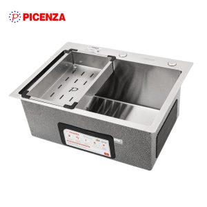 Chậu rửa bát 1 hố Handmade HM 6045 Luxury SUS 304 - Picenza