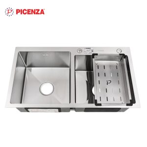 Chậu rửa bát 2 hố lệch Standard inox SUS 304 HMS 8245 – 615