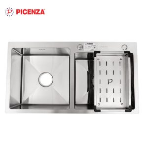 Chậu rửa bát 2 hố lệch Standard inox SUS 304 HMS 8245 – 615