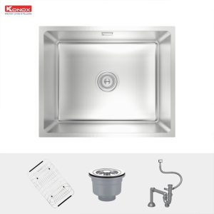Chậu rửa bát chống xước Workstation Sink – Undermount Sink KN5444SU DekorSiphon, giá úp bát inox