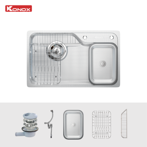 Chậu rửa bát inox 1 hố chống xước Dekor 8250TS