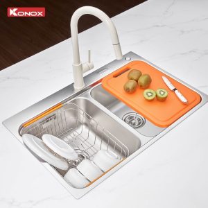 Chậu rửa bát 2 hố cân R50 Tari 7851TD