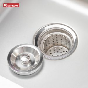 Chậu rửa bát lắp âm 2 hố lệch R50 Tari 8246DU