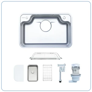 CHẬU RỬA BÁT 1 HỐ NOBINOX LIKEN 770D