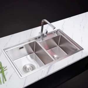 CHẬU RỬA BÁT 2 HỐ NOBINOX LIKEN NL786
