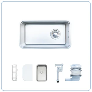 CHẬU RỬA BÁT 1 HỐ NOBINOX MONO VA204D