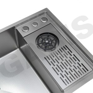Bồn rửa bát 1 hố to có máy rửa cốc, chén MST1182