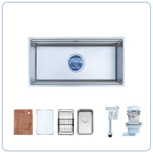 CHẬU RỬA BÁT 1 HỐ NOBINOX LIRA NJ566D
