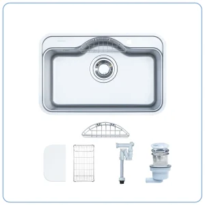 CHẬU RỬA BÁT 1 HỐ NOBINOX ROSA NN975D