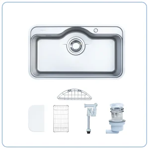 CHẬU RỬA BÁT 1 HỐ NOBINOX ROSA NN995D