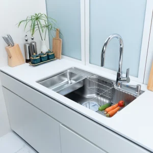 CHẬU RỬA BÁT 1 HỐ NOBINOX LIKEN NL725D