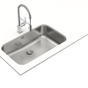 Chậu rửa lắp âm - 1 hộc rửa - BE 74.43-20 3½ C/REB
