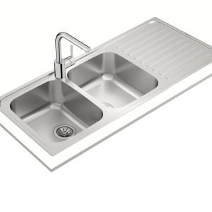 Chậu rửa lắp nổi - 2 hộc rửa + 1 bàn chậu - Classic 2B 1D